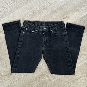 Mens Levi’s 511 black denim jeans - Size 30x30